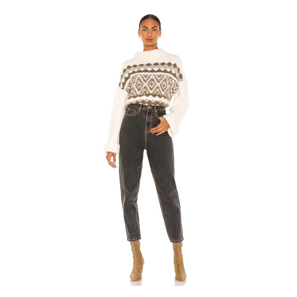 NEW Free People Alpine Pullover in Snowy Forest - Picture 3 of 14